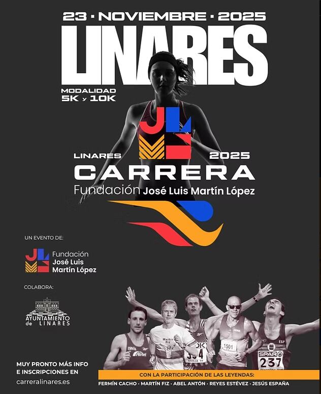 Cartel de la I Carrera Fundación José Luis Martín López.