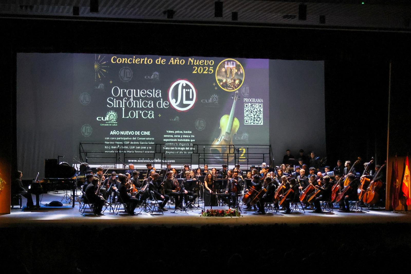 Orquesta Sinfónica de Lorca en el concierto de Año Nuevo.