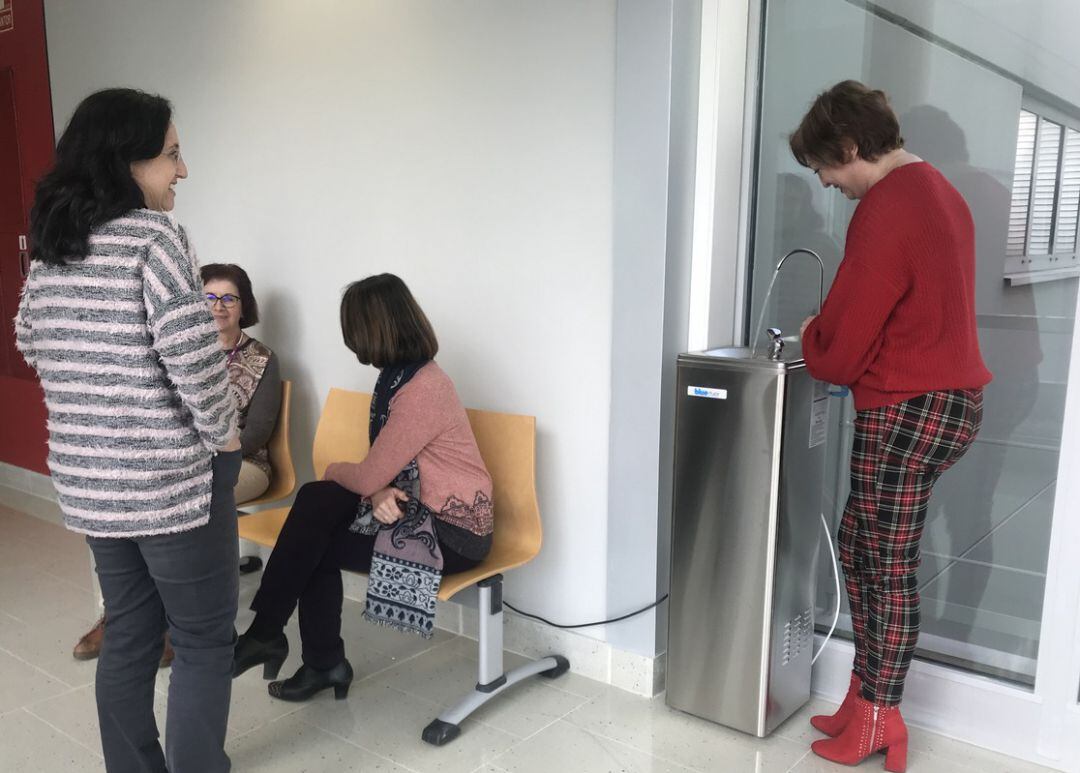 Fuentes de agua en el hospital comarcal 