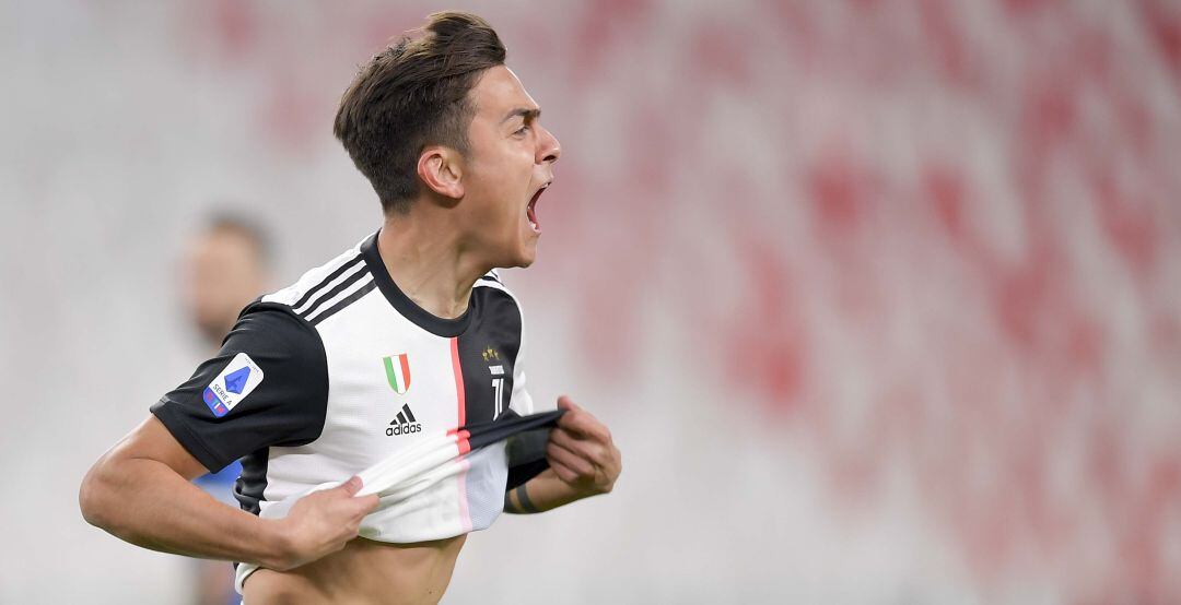 Paulo Dybala, durante el partido a puerta cerrada entre Inter y Juventus de Serie A