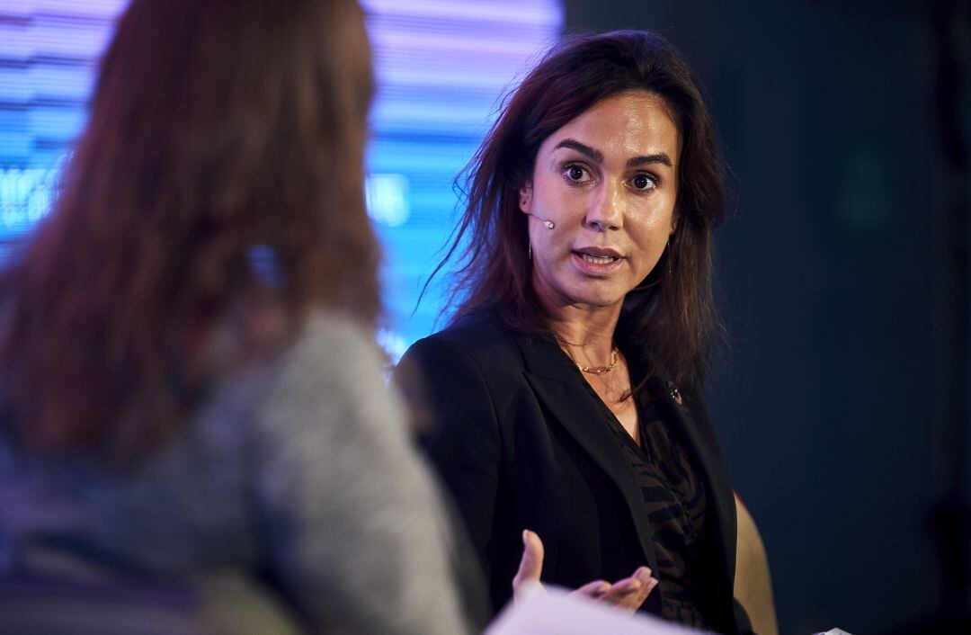 La presidenta de Adif, Isabel Pardo de Vera, durante un acto.