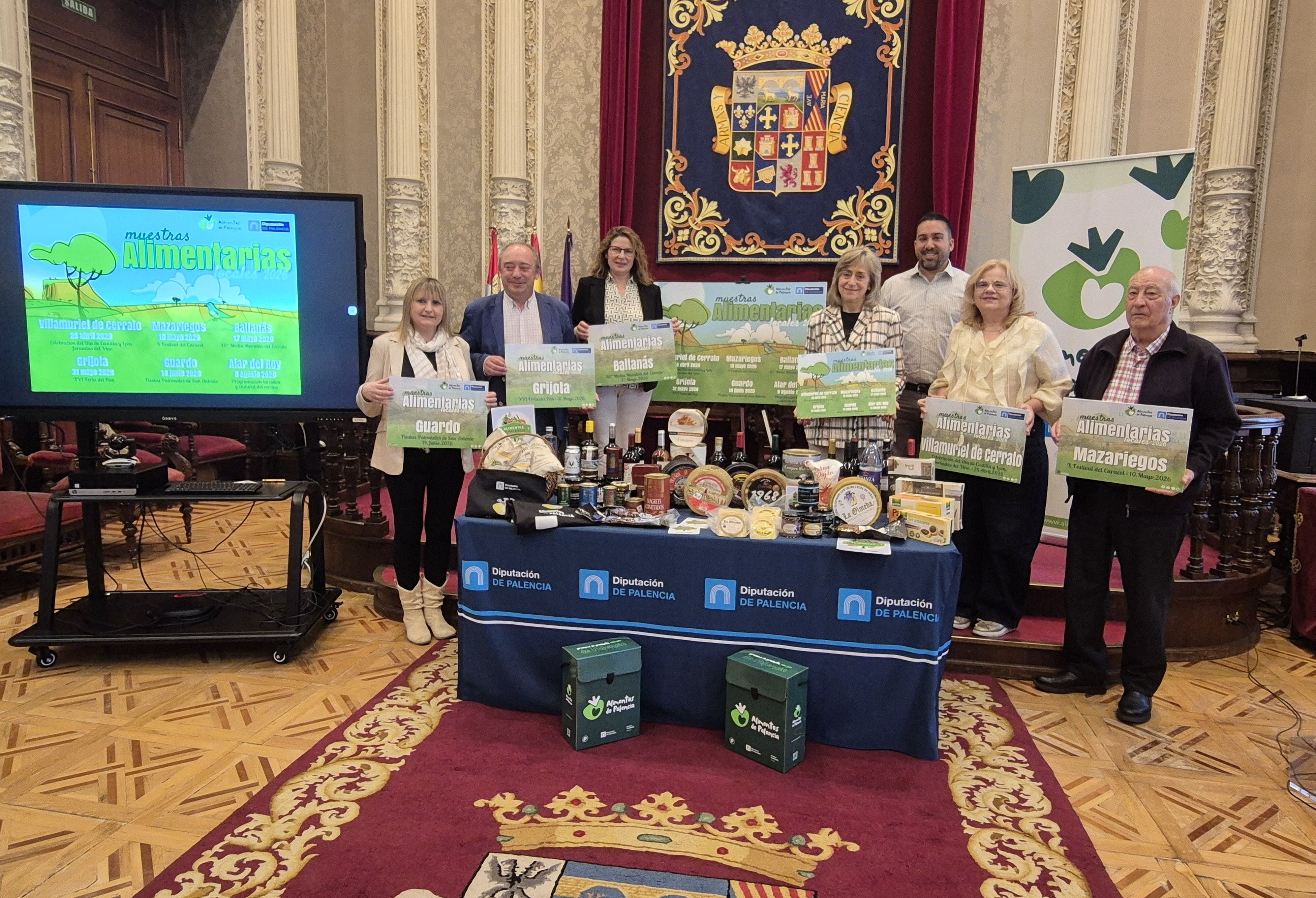 La localidad de Villamuriel de Cerrato, con la celebración del “Día de Castilla y León”, abre el calendario 2026 de Muestras Alimentarias Locales en las que la Diputación pone en valor la marca de calidad ‘Alimentos de Palencia’
