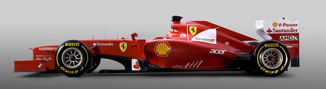 El nuevo monoplaza F2012 de Ferrari