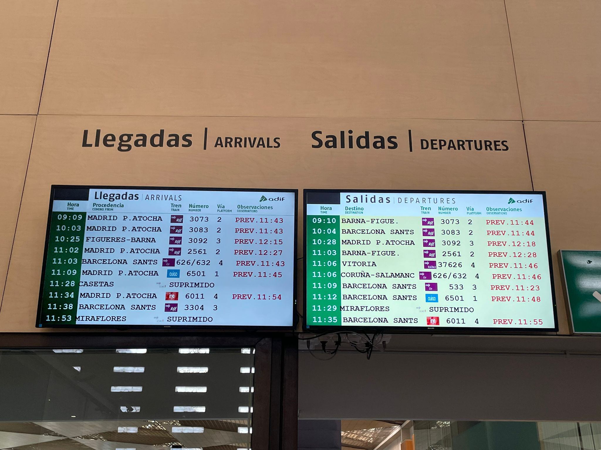 Retrasos y cancelaciones por la huelga ferroviaria en Zaragoza