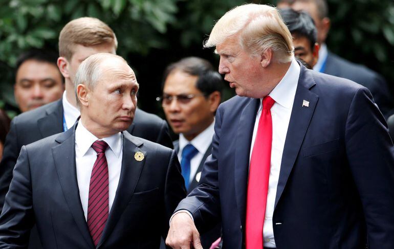Donald Trump y Vladimir Putin el pasado mes de noviembre.