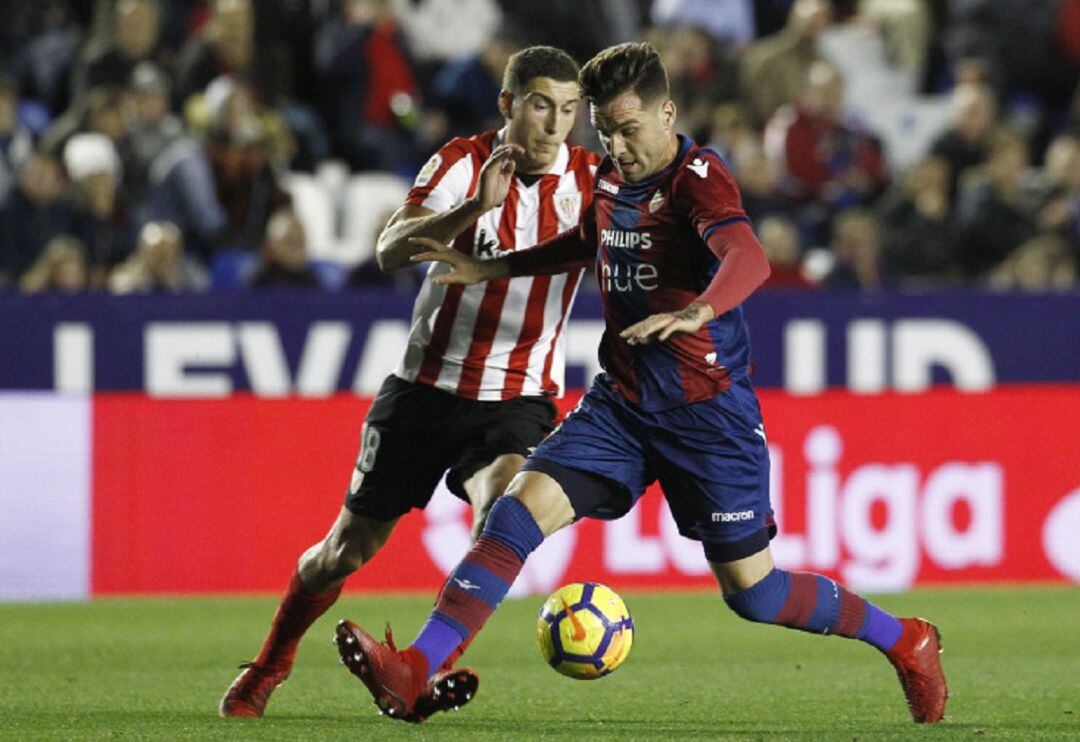 Toño García frente al Athletic