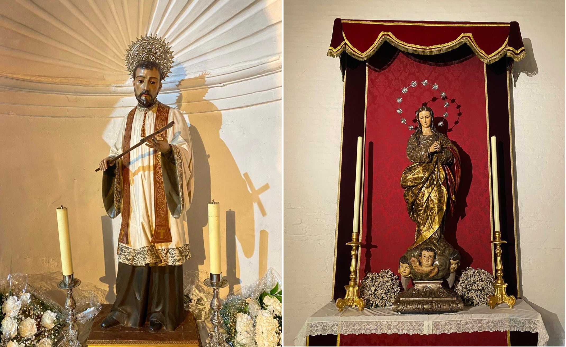 San Francisco Javier y María Inmaculada, titulares de la Hermandad de Los Javieres