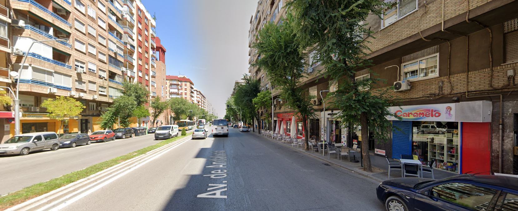 Altura de la Avenida de Andalucía en la que ha tenido lugar el incendio.