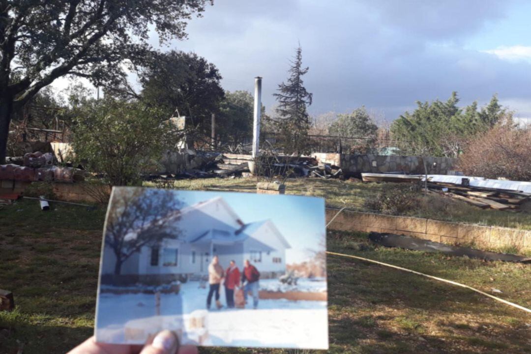 Estado en el que quedó la vivienda afectada por el incendio