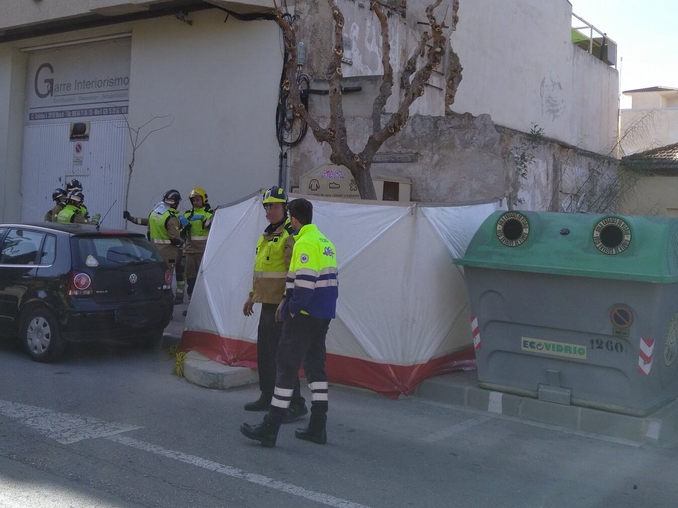 Lugar donde ha sido encontrado el cuerpo sin vida de un hombre