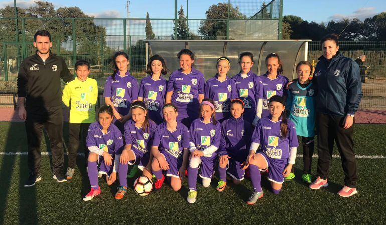 Selección alevín femenina de Jaén en el Campeonato de Andalucía