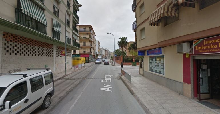 Avenida de Europa en Martos, vía en la que ha ocurrido el accidente.