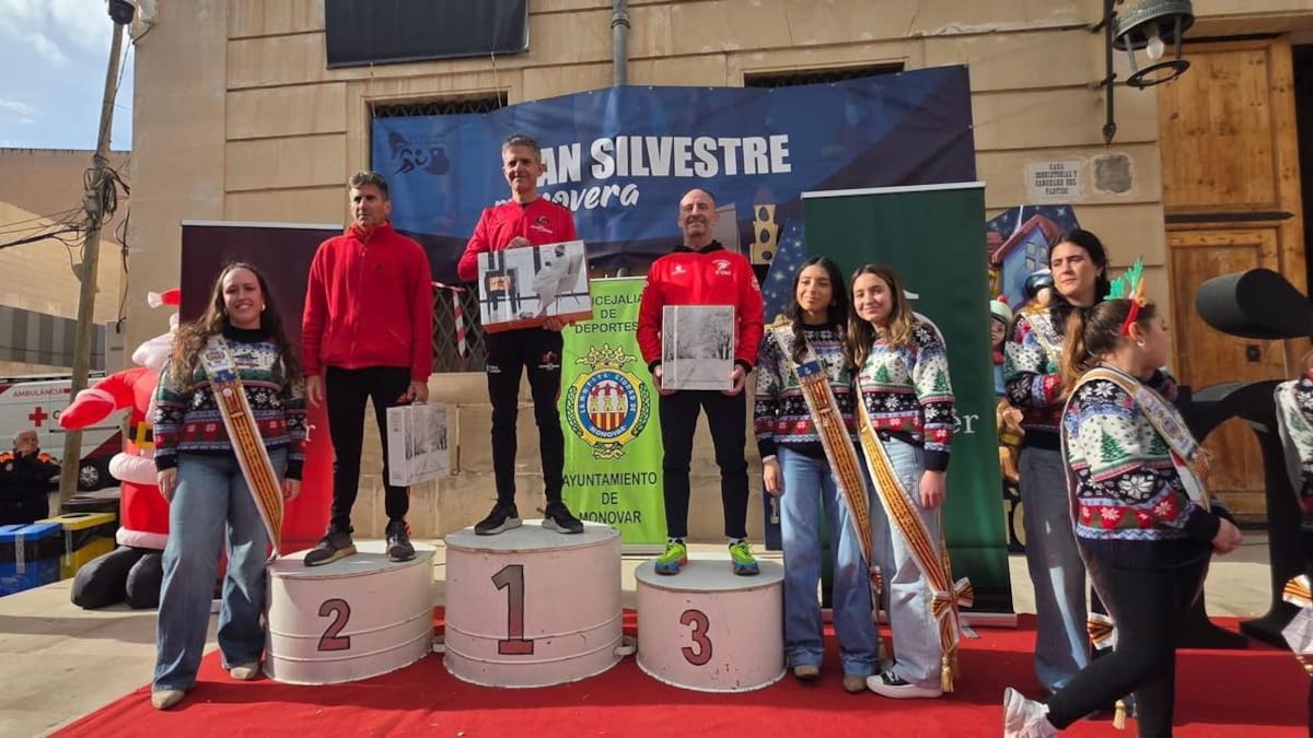 Eduardo Verdú, del Promesas Villena, 1º en categoría Máster en la San Silvestre Monovera