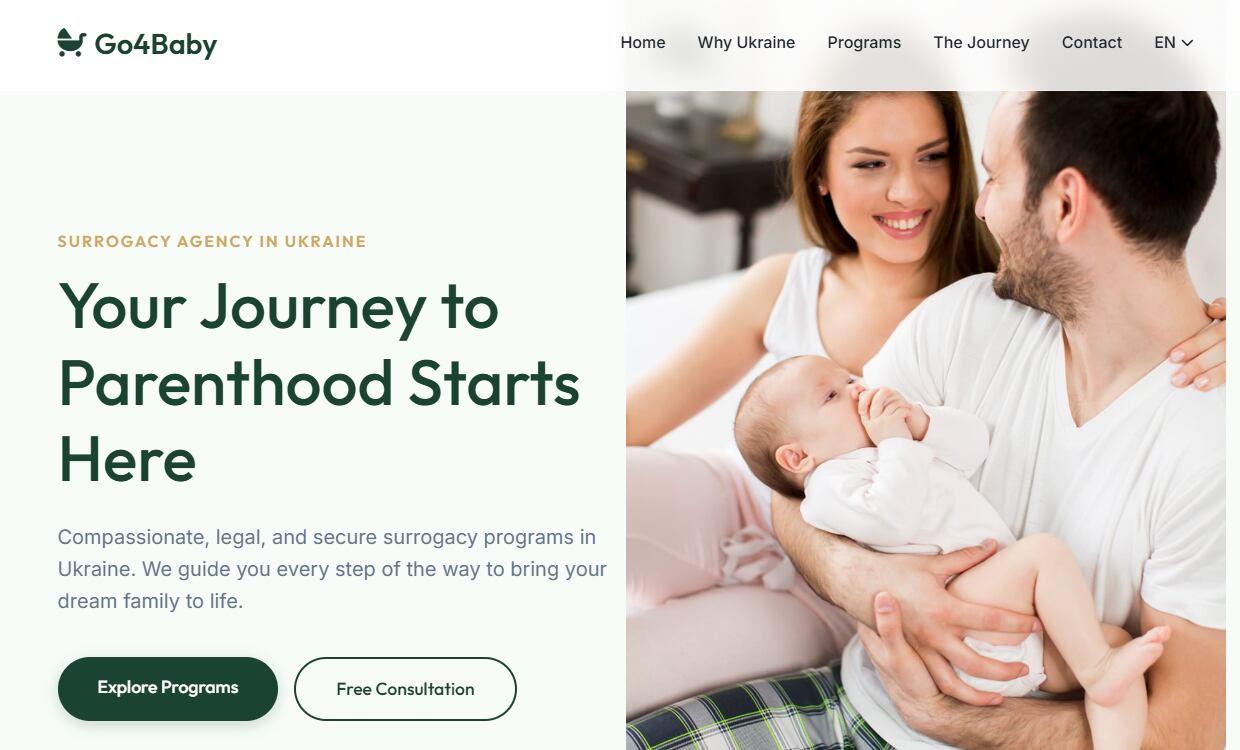 Captura de la web de la empresa Go4Baby