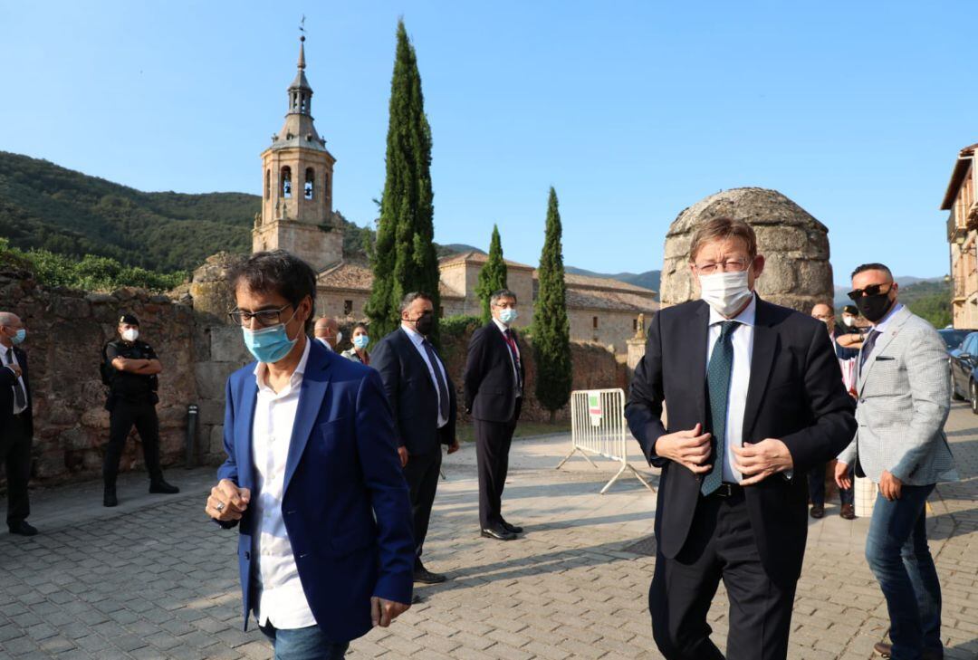 Ximo Puig, a su llegada a la Conferencia de Presidentes Autonómicos de La Rioja