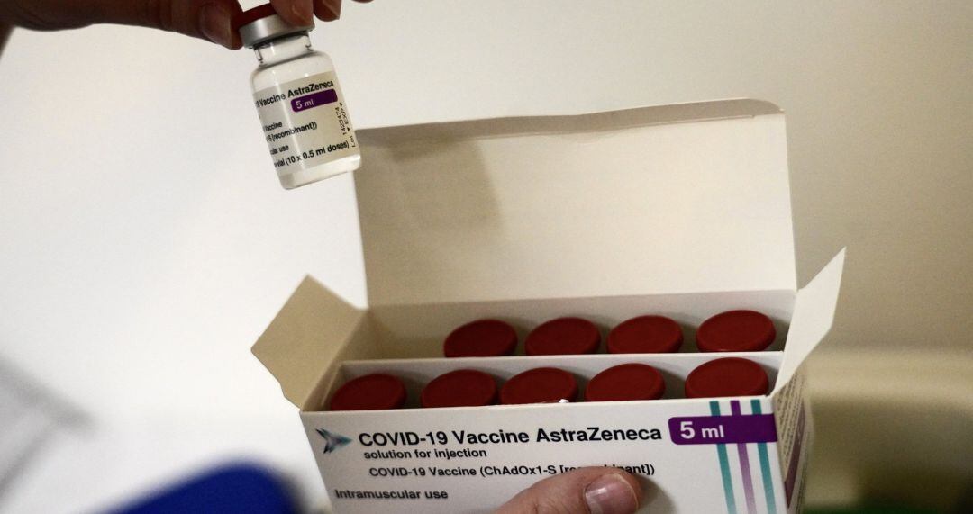 Dosis de AstraZeneca administradas en el Hospital de Basurto, que ha reanudado la vacunación