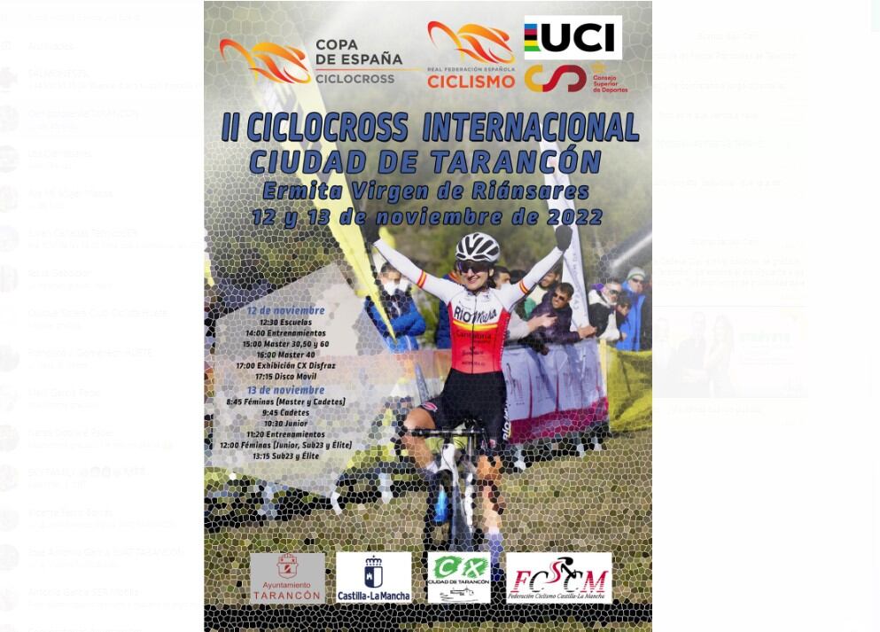 Cartel del II Ciclocross Internacional &quot;Ciudad de Tarancón&quot;