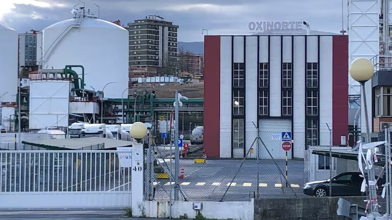 La fábrica de Oxi Norte en Lutxana.