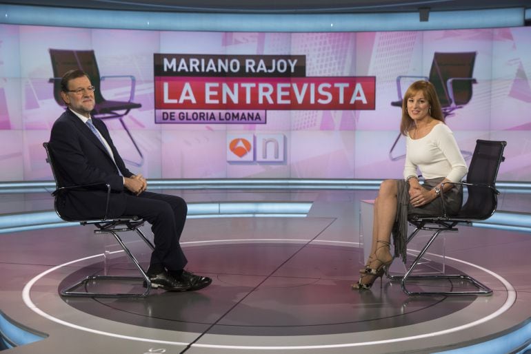 Hasta la fecha, la entrevista de Gloria Lomana a Mariano Rajoy en Antena 3 es la última del presidente en televisión