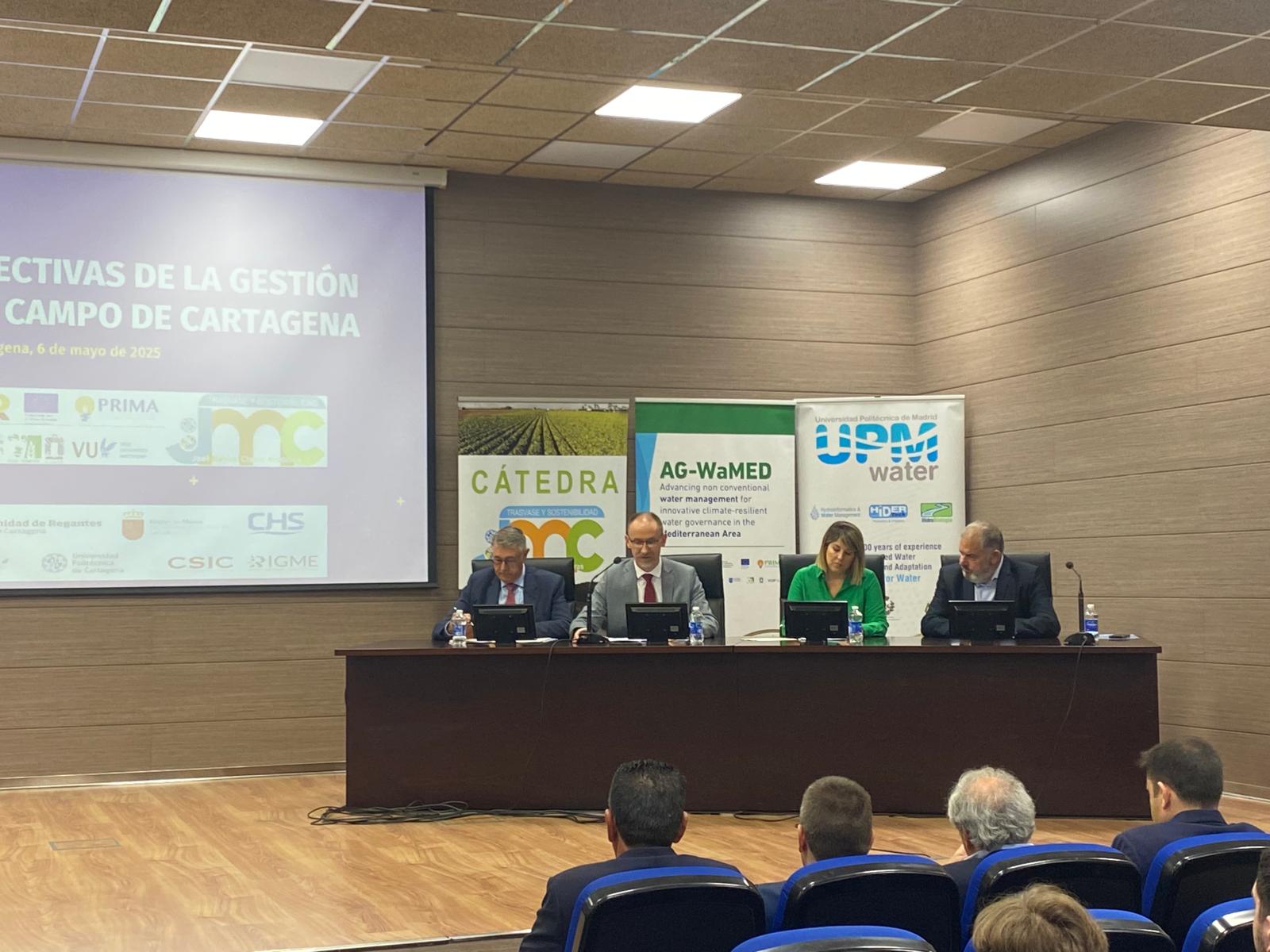 Jornada sobre los Retos y Perspectivas de la gestión del agua en el Campo de Cartagena