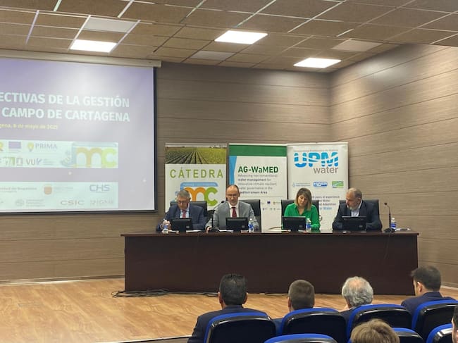 Jornada sobre los Retos y Perspectivas de la gestión del agua en el Campo de Cartagena