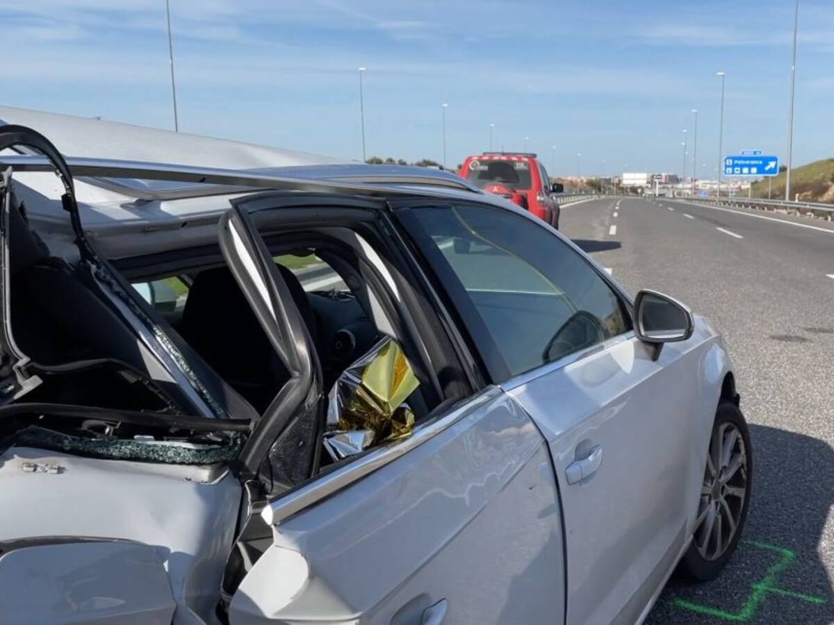 Muere un joven tras quedarse sin gasolina su vehículo y ser embestido por otro turismo en la R5 en Fuenlabrada