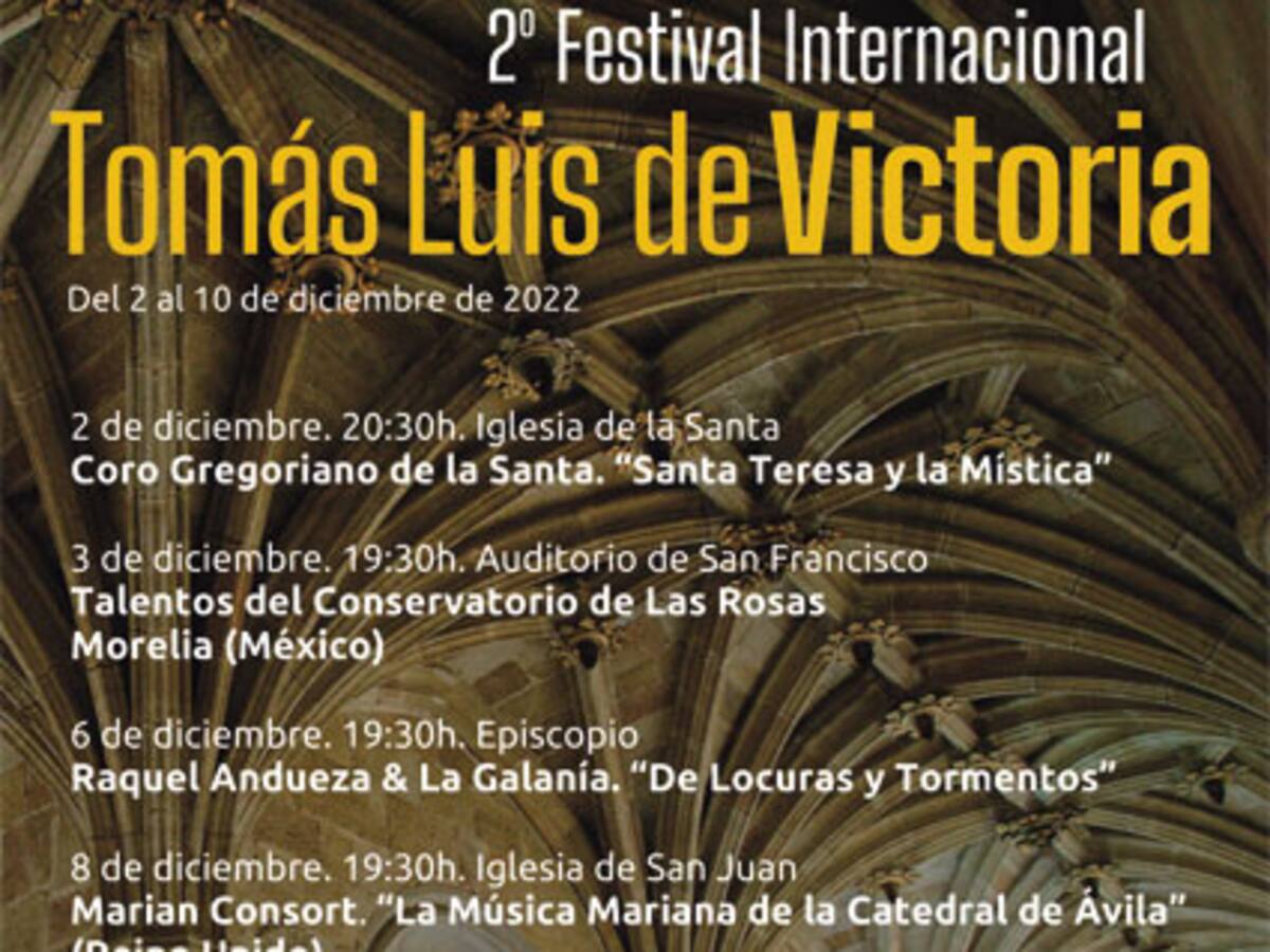 Corales y formaciones de 3 países en el II Festival Tomás Luis de Victoria