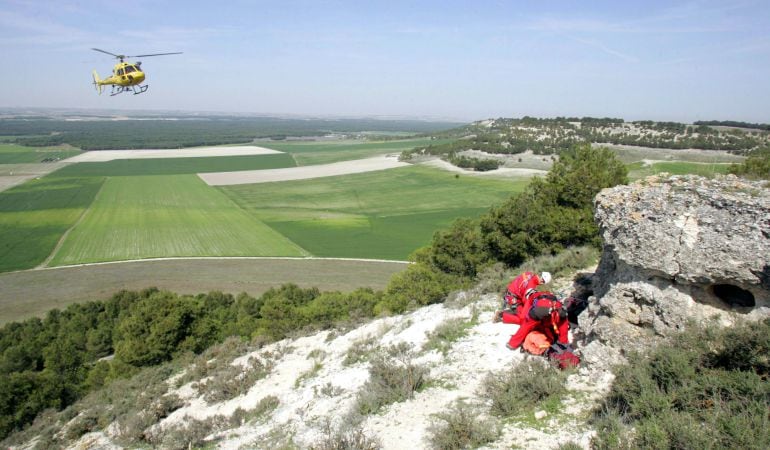 Simulacro del servicio de rescate de la Agencia de Protección Civil e Interior