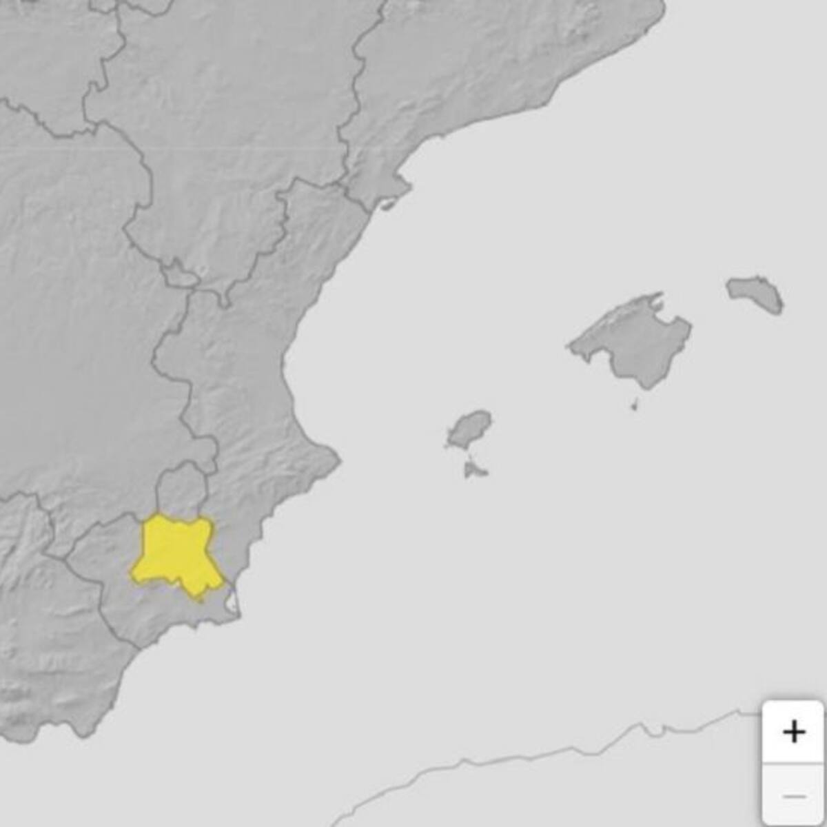 Nivel amarillo por temperaturas de 38ºC este sábado en Murcia