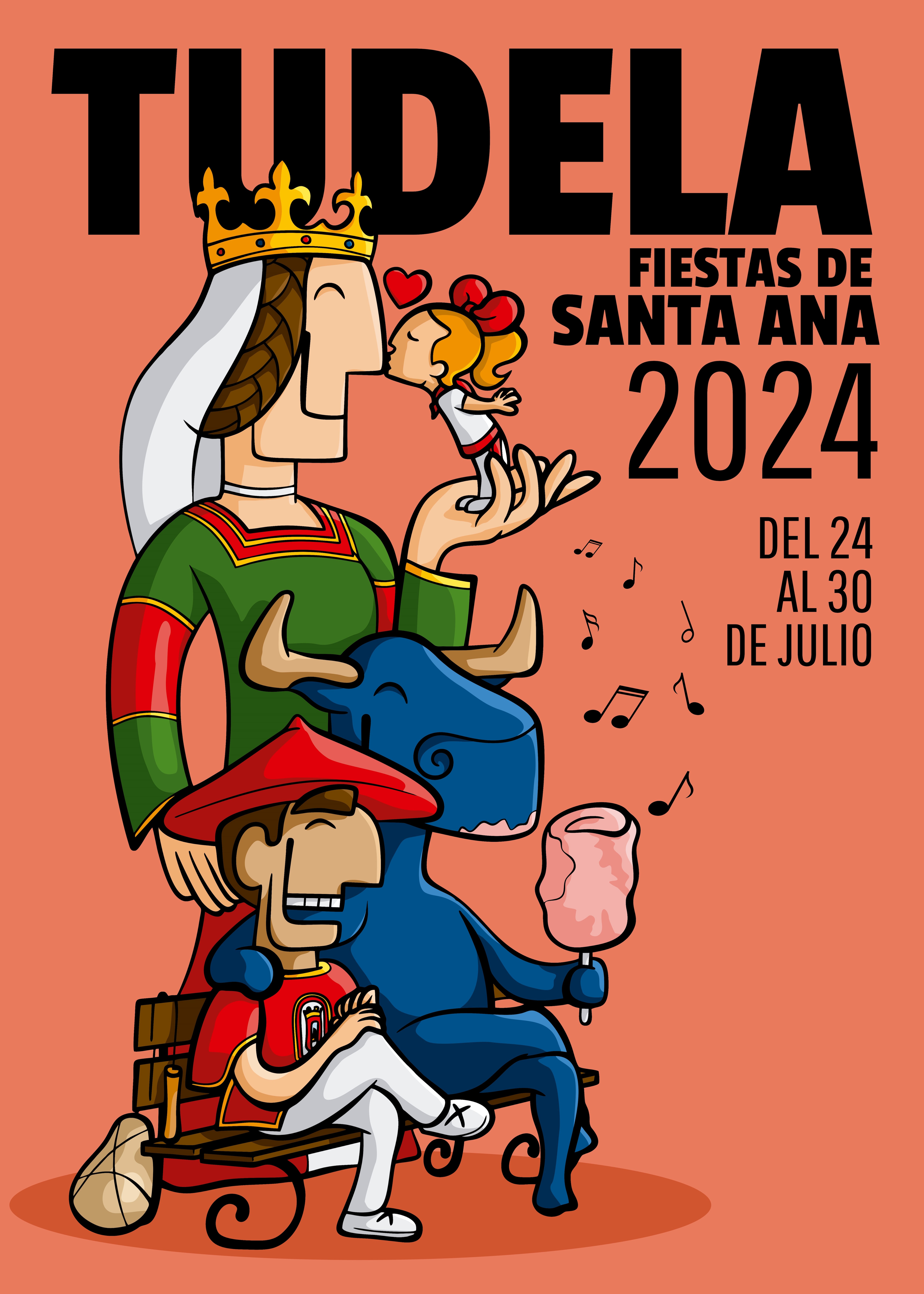 Cartel ganador de las Fiestas de Tudela 2024