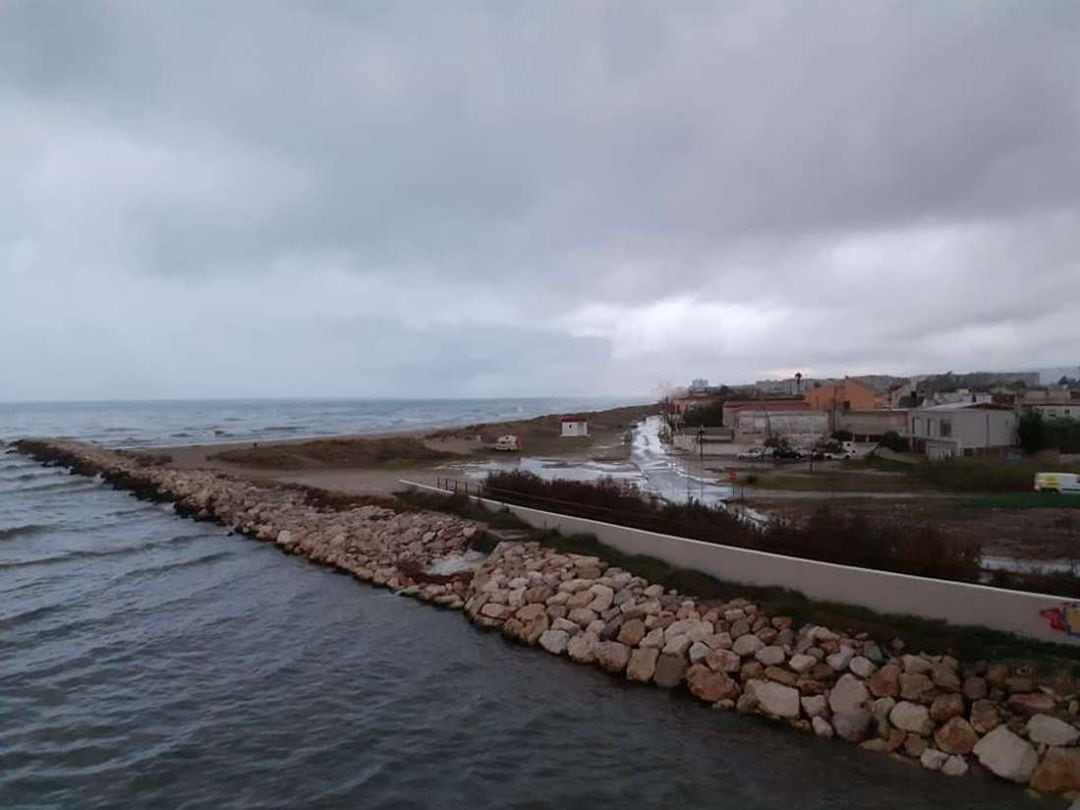 Temporal en la zona de Rafalcaid de Gandia