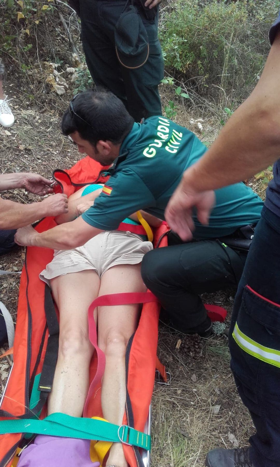 Turista localizada en los Baños de Popea