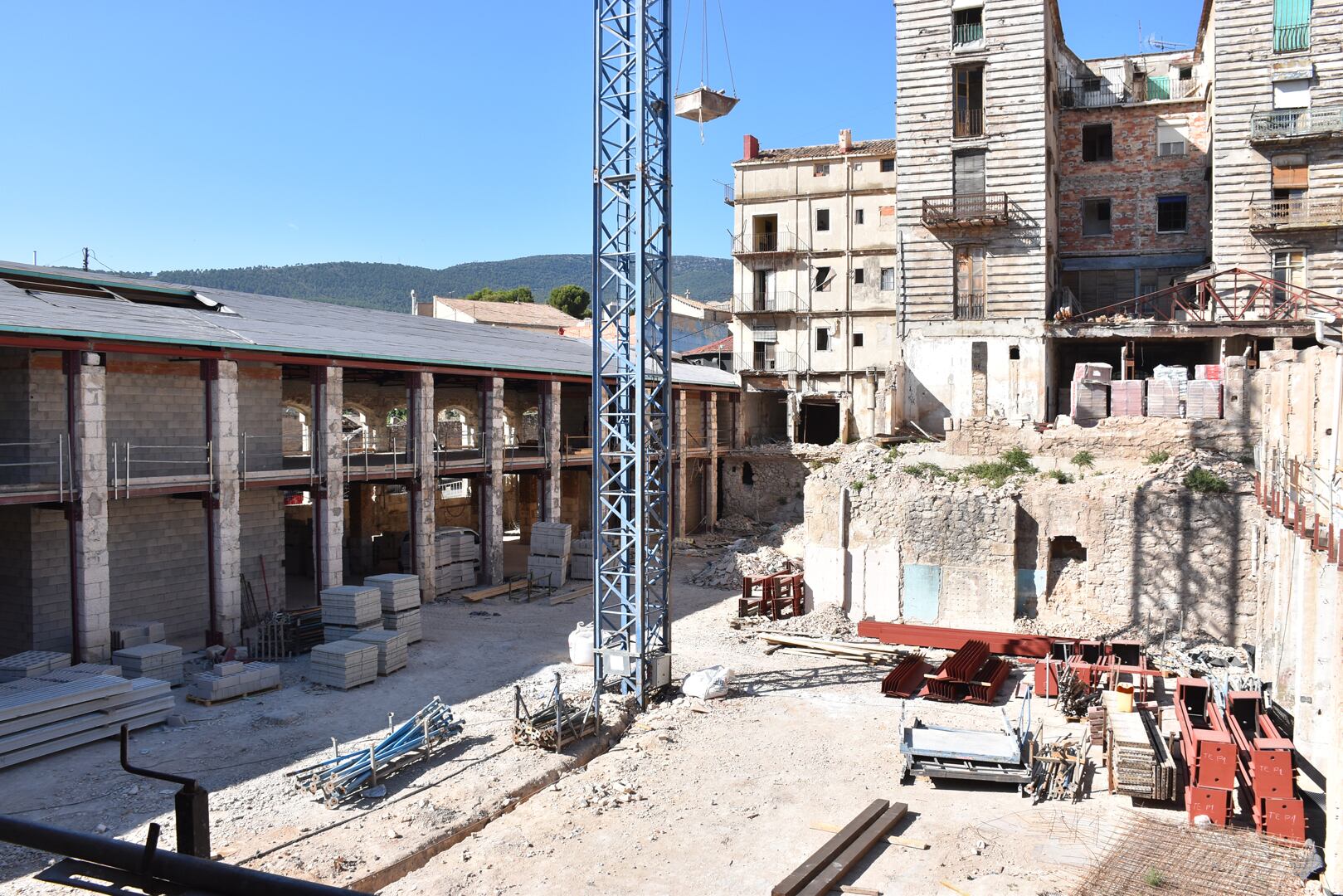 Avanzan las obras para convertir Rodes en un parque tecnológico-sociocultural.