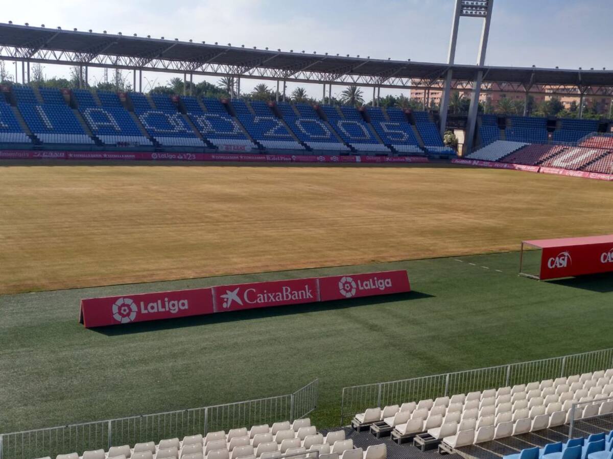 Desaparece la hierba del Estadio