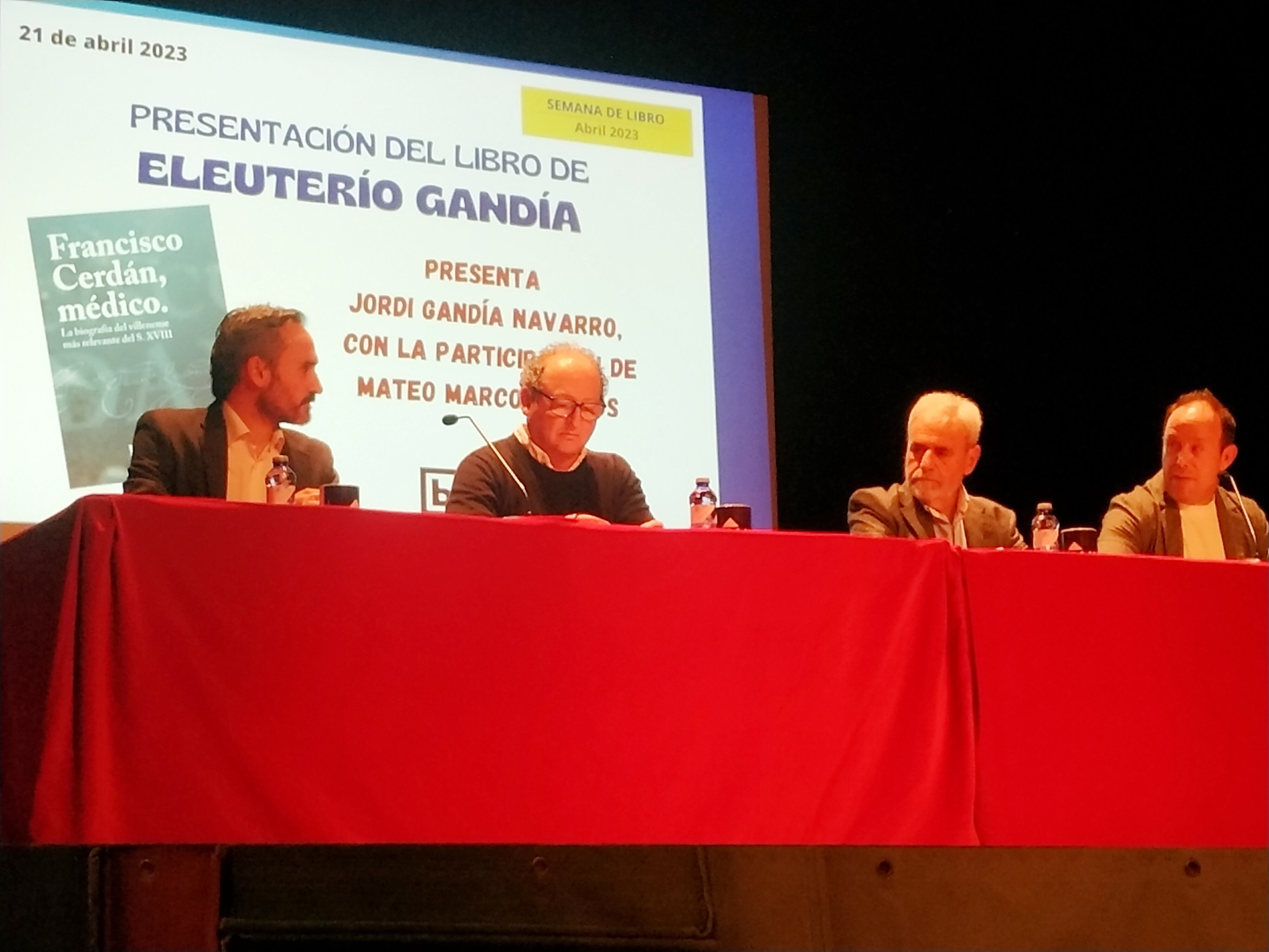 Presentación del libro de Eleuterio Gandía
