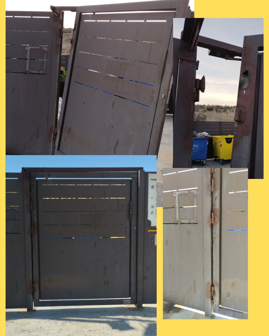 Actos vandálicos en Sax