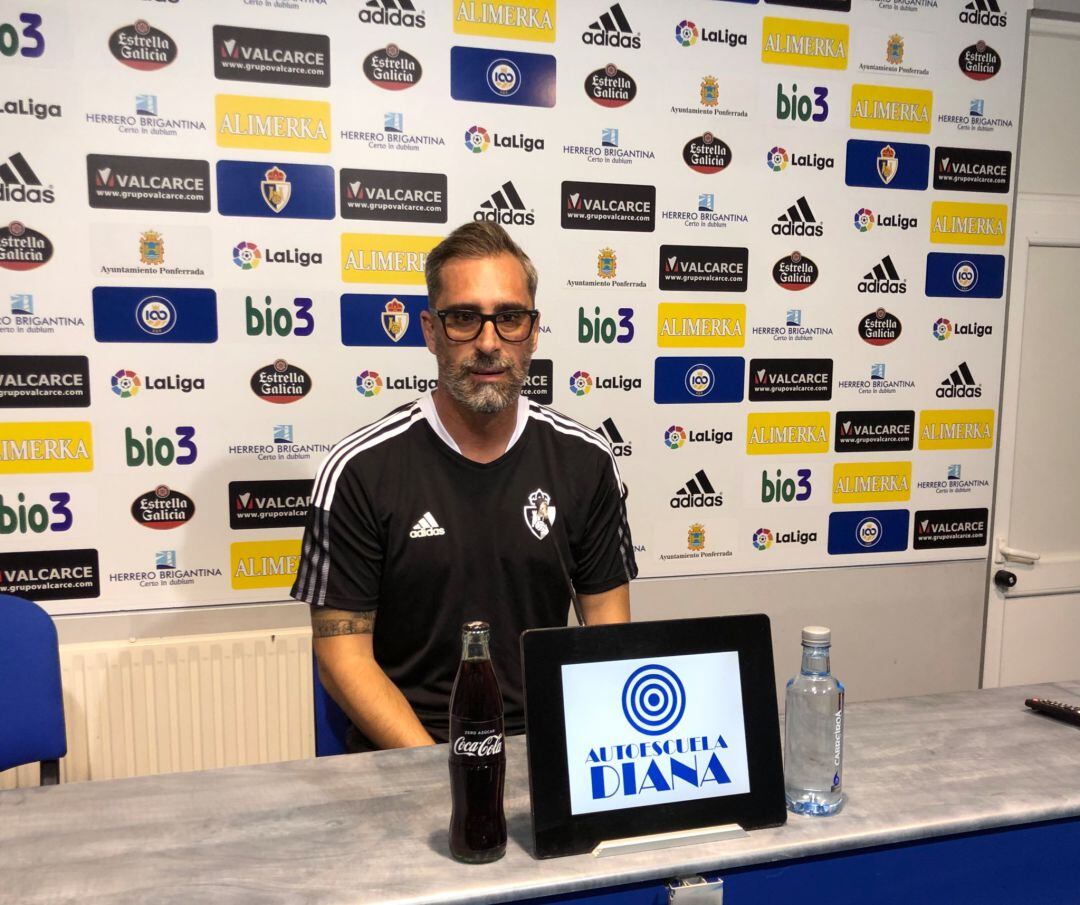 Jon Pérez Bolo, en la sala de prensa