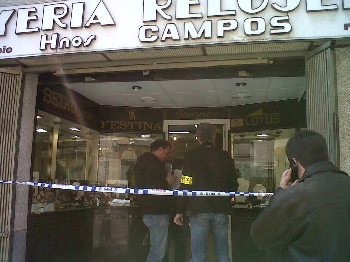 La joieria "Hermanos Campos" de Gavà on s'ha produit l'atracament