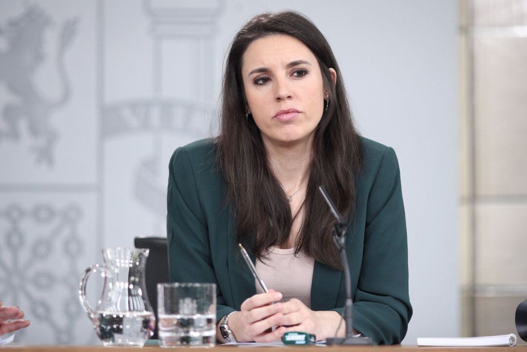 La ministra de Igualdad, Irene Montero
