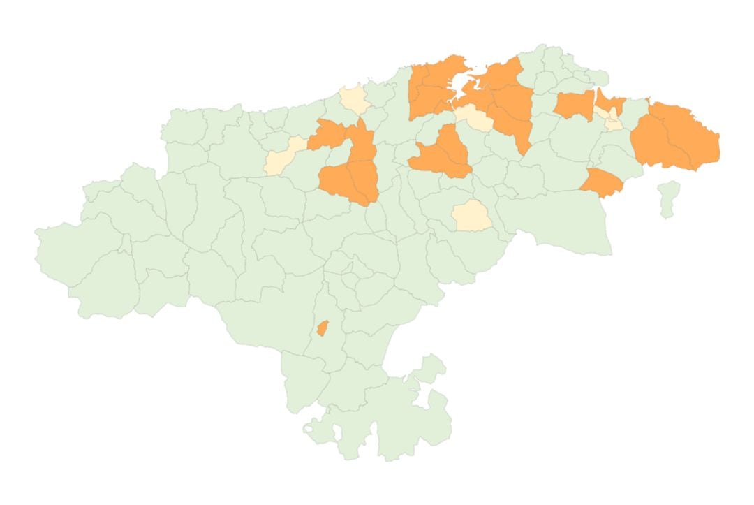 Imagen del semáforo covid actual.