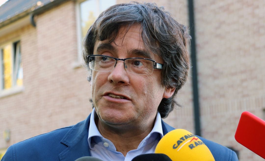 Carles Puigdemont en Waterloo, Bélgica. 