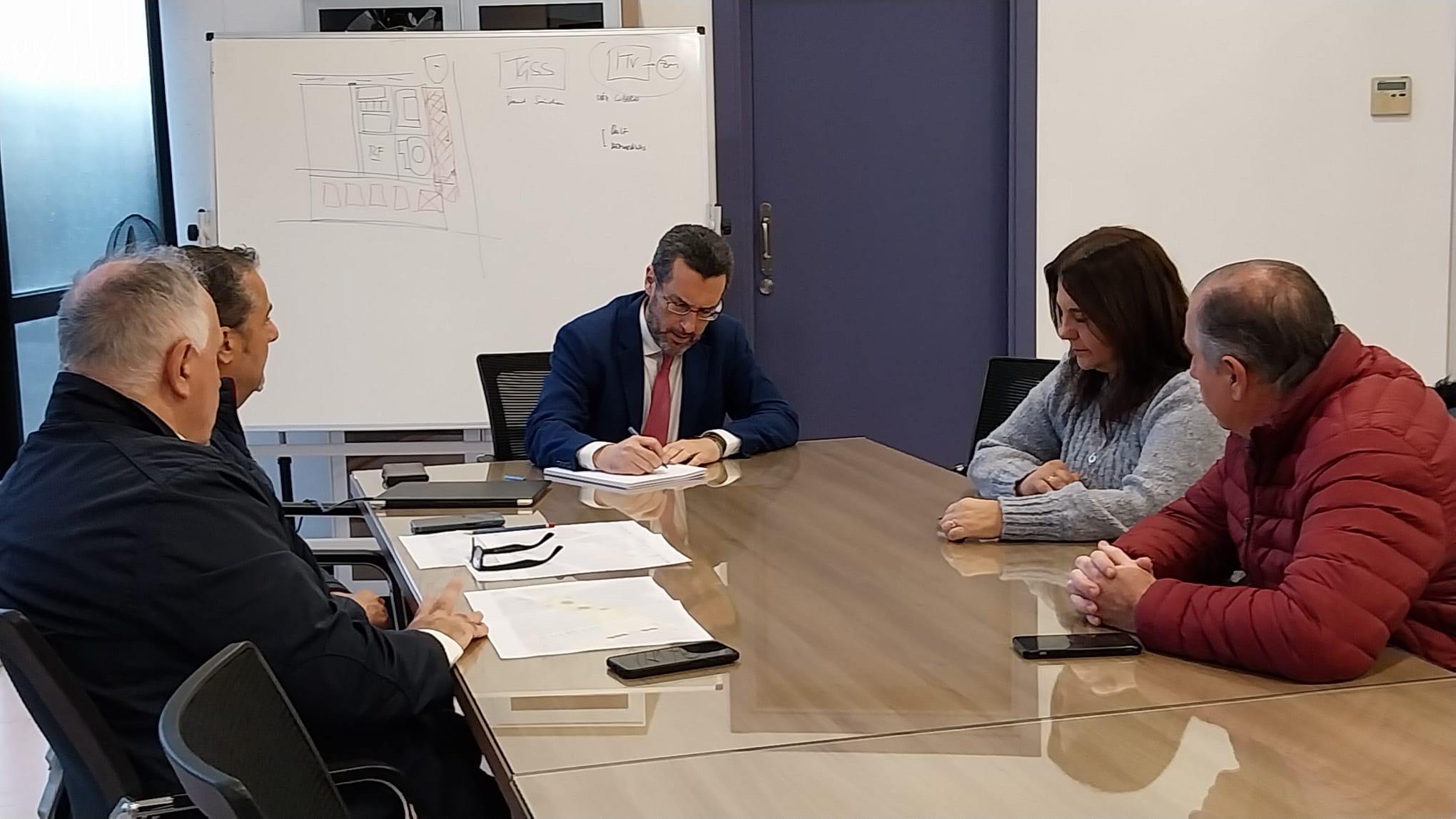 Un momento de la reunión