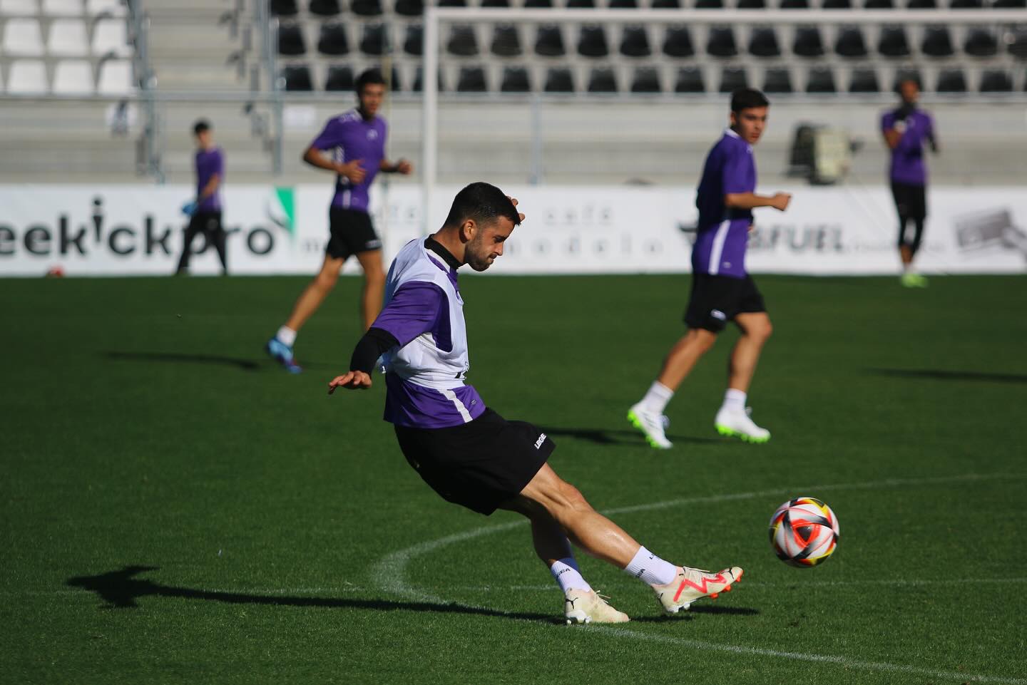 Un entreno de la Balona