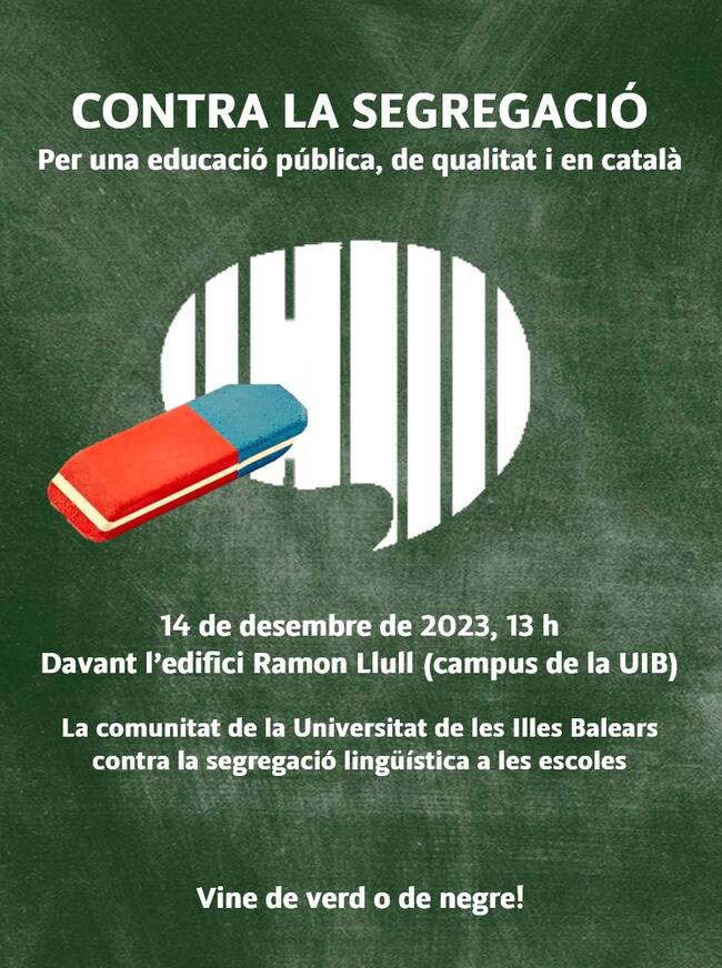 Imagen del cartel donde se convoca a la concentración