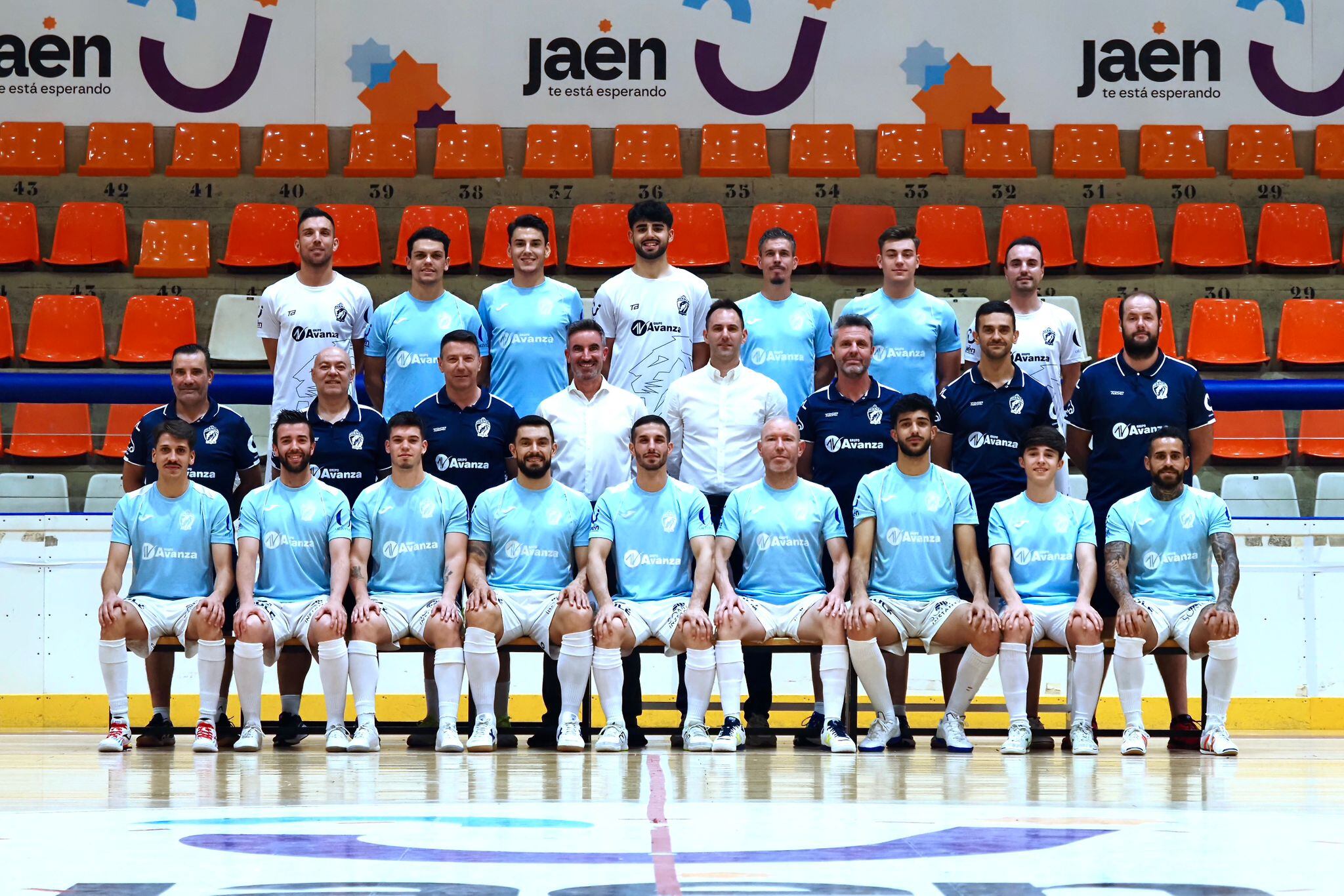 Foto oficial de temporada del Avanza Jaén FS.