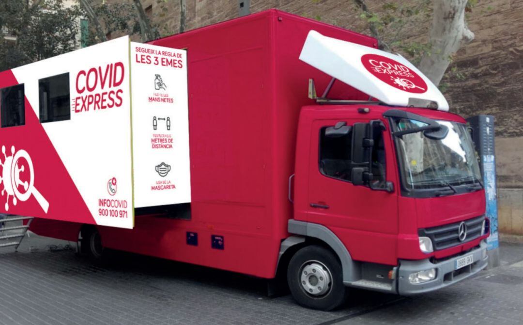 Imagen de archivo del camión Covid Express