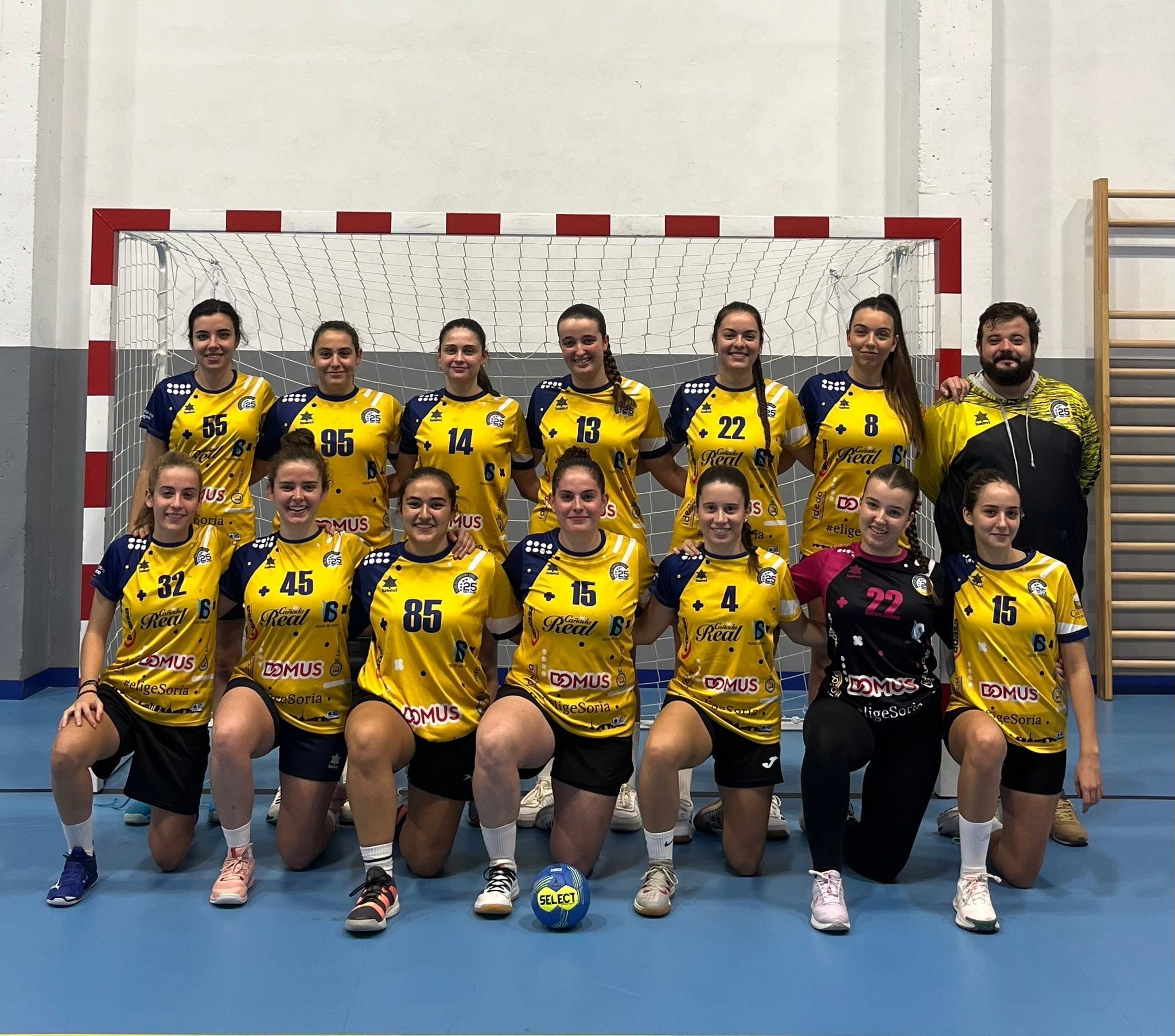 Plantilla del Cañada Real Balonmano Soria en la presente temporada 2023-24.