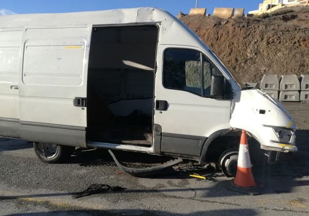 El estado de la furgoneta kamikaze