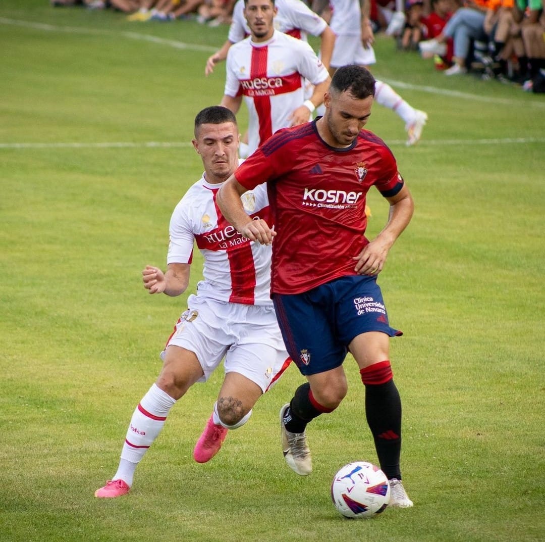 Partido de pretemporada entre la SD Huesca y el Osasuna