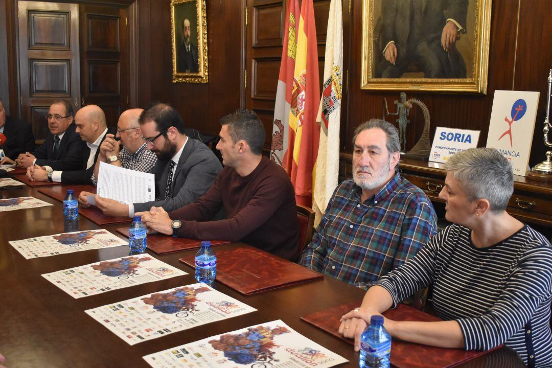 Presentación del Nacional de Duatlón, en el Ayuntamiento de Soria.